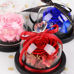Mini Heart Rose Dome