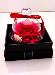 Mini Heart Rose Dome
