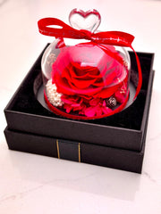 Mini Heart Rose Dome